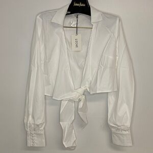 Leche Women's Long Sleeve Crop Top